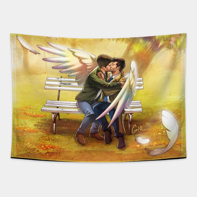 Destiel Valentine´s Day Tapestry by GioGui