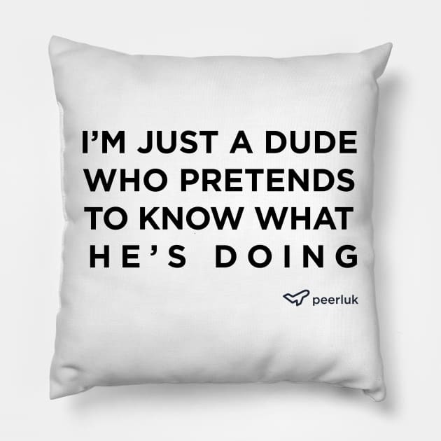 peerluk, pretending to know what I'm doing. Pillow by peerluk