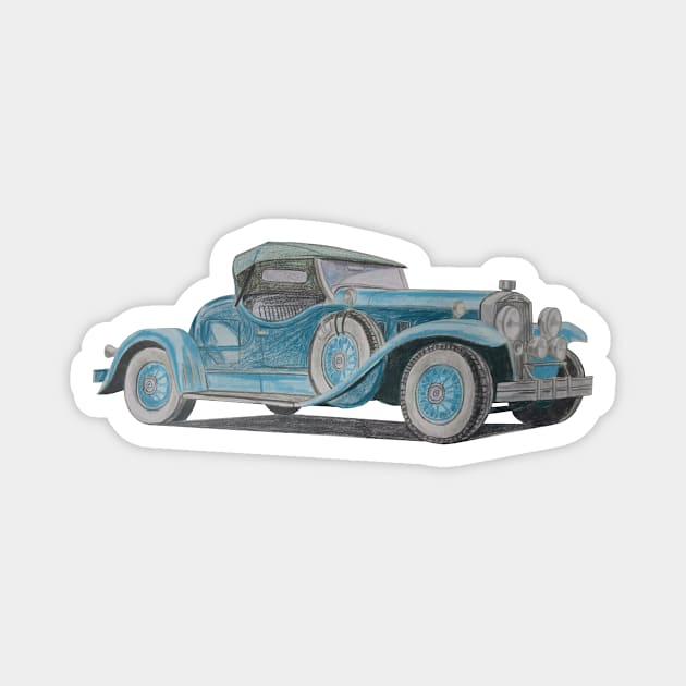 Classic car Magnet by An.D.L.