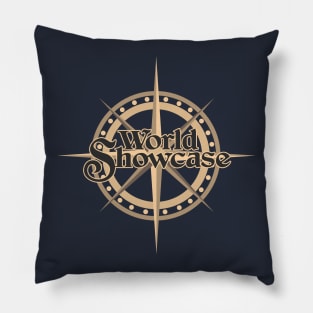 World Showcase Compass Pillow