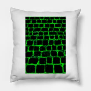 Texture - Neon Green Street Pillow