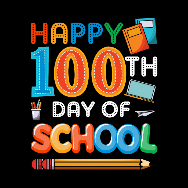 Happy 100 Days Of School Shirt Teacher Gift 100th Day Shirt For Teachers And Students by paynegabriel