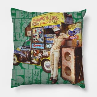 Mobile Record Shack Pillow