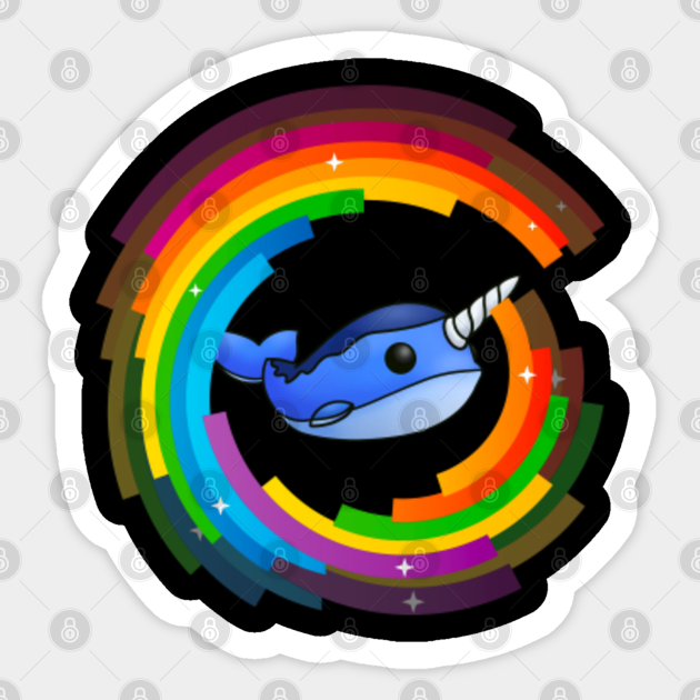 Colorful Adopt Me Narwhal Roblox Adopt Me Pegatina Teepublic Mx - cute narwhal ad's for roblox