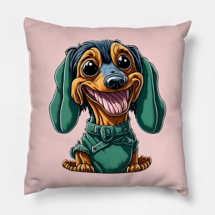 Weird Kawaii Dachshund Pillow