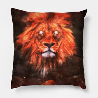 The Anger Of A Lion Pillow