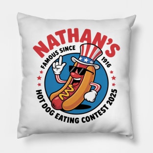 Nathan’s Famous Hot Dog Eating Contest 2025 Pillow