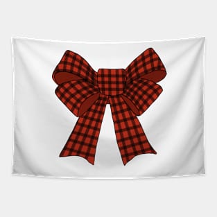 Plaid Bow Tapestry