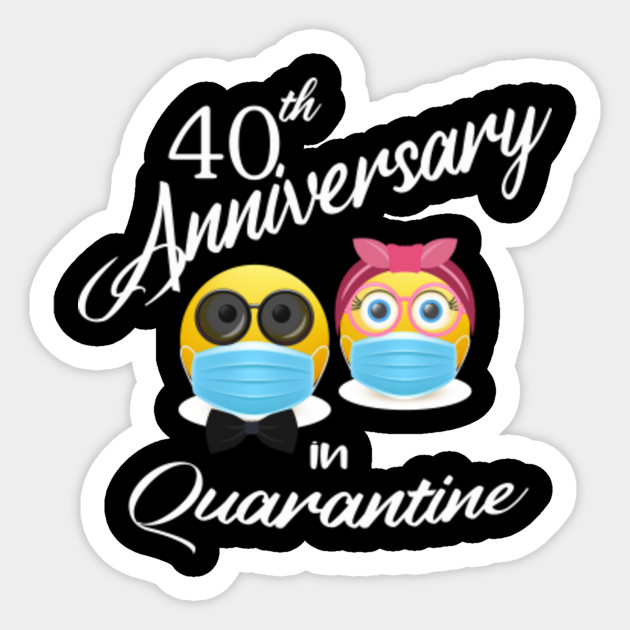 40th Wedding Anniversary Best Gift For Parents Anniversary Sticker Teepublic Au