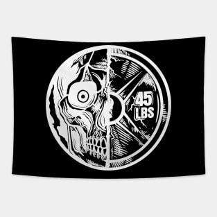 Dead Lift Skull Tapestry