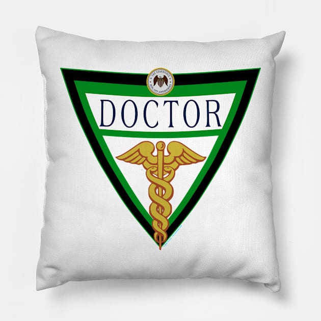 Doctor Essentials Shield Pillow by J. Rufus T-Shirtery