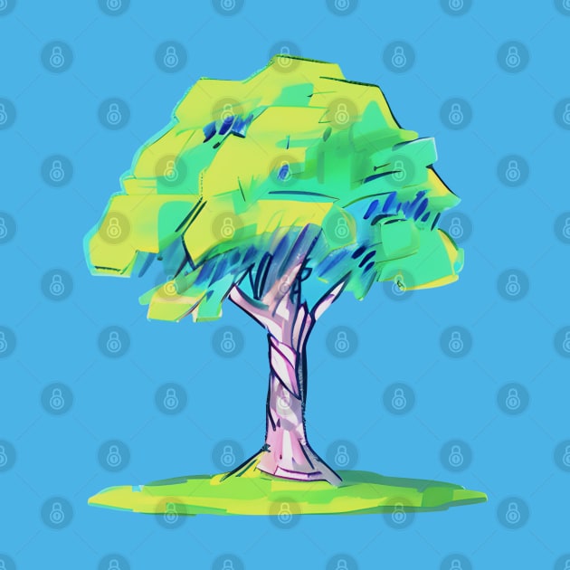 Save the Earth Digital Tree Sketch (MD23ERD009) by Maikell Designs