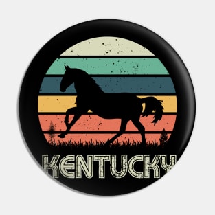 Kentucky Horse Sunset Pin