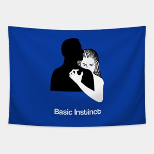 Basic Instinct Minimalist Movie Fan Art Sharon Stone Tapestry