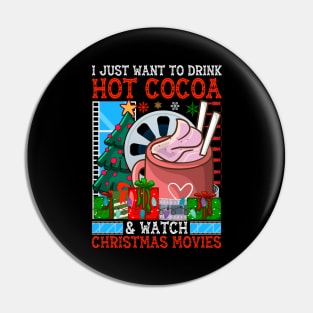 I just want to drink hot cocoa and watch christmas movies Pin