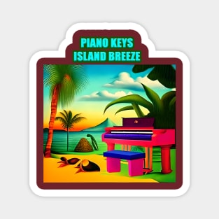 Piano Keys, Island Breeze Magnet