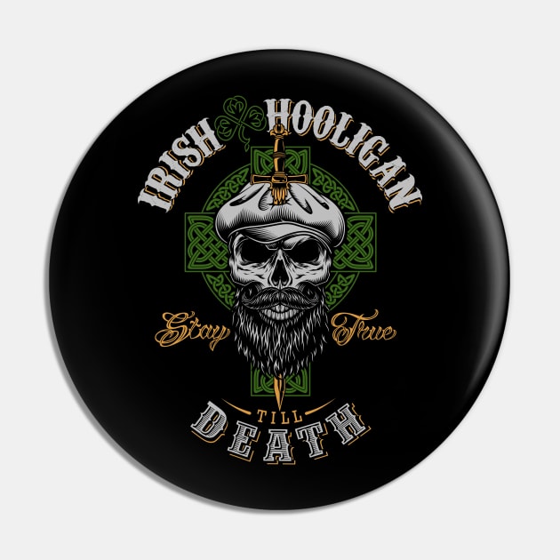 Irish Hooligan St Patricks Celtic Pin by redbaron_ict