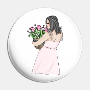 Tulip girl 1 Pin