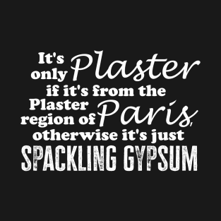 It's only plaster if it's from the Plaster region of Paris T-Shirt