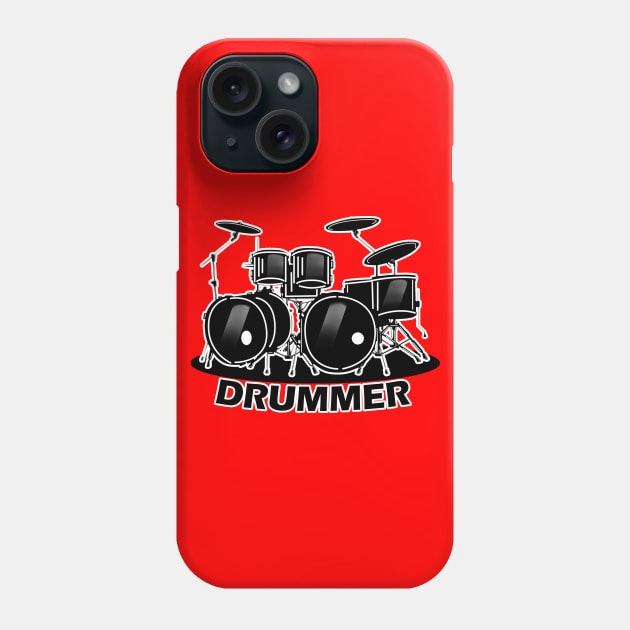 Drummer Phone Case by Capturedtee