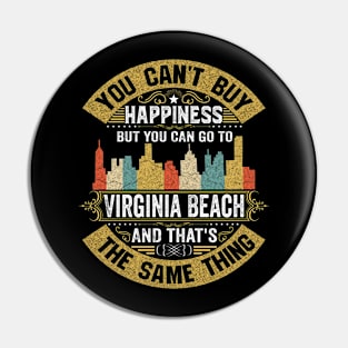 Virginia Beach City Virginia State USA Flag Native American Pin