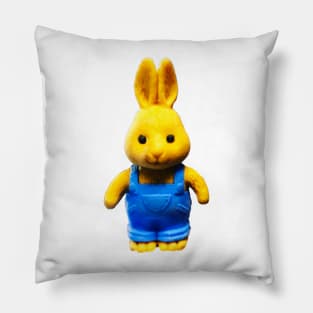 Art the Bunny in Color Pillow