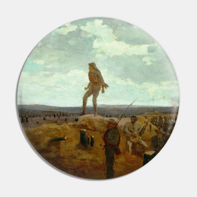 Defiance; Inviting a Shot Before Petersburg by Winslow Homer Pin by Classic Art Stall