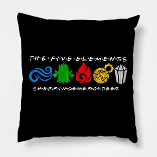 The Five Element Icons Pillow