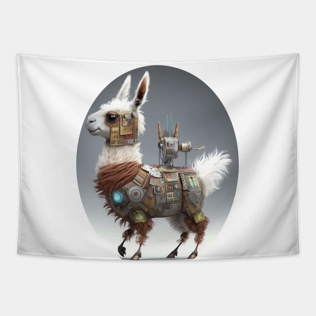 Lies And Damn Lies About LAMA IN ROBOT SUIT, IN SPACE Tapestry by HappysSpace