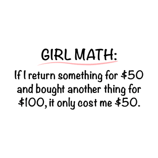 Giggle-worthy Gril Math: Embracing Humor in the Latest Trend T-Shirt