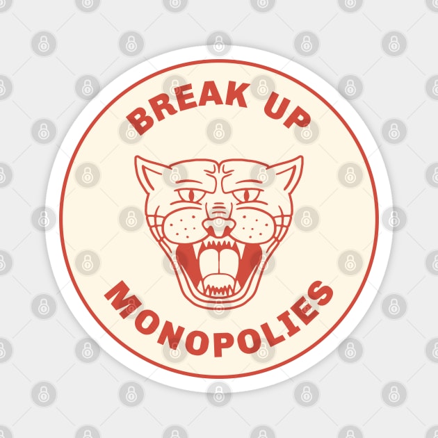 Break Up Monopolies Magnet by Football from the Left