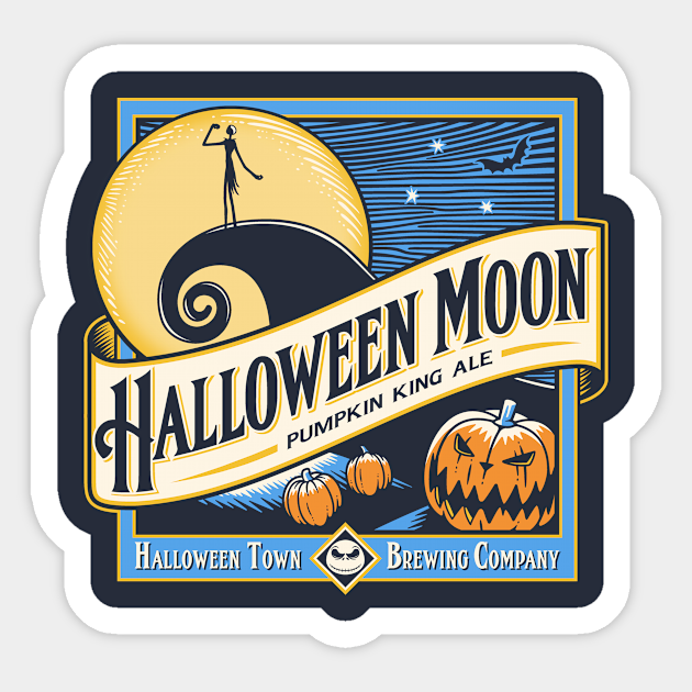 Halloween Moon - Nightmare Before Christmas - Sticker