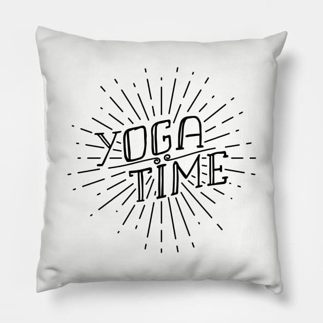 Yoga Fitness Gym Meditation Workout Exercise Gift Pillow by TheOutdoorPeople
