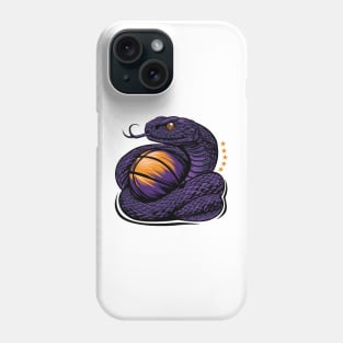 Purple and gold snake mamba, five championships, player legends Phone Case