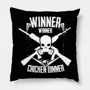 Winner Winner Emblem - White Pillow