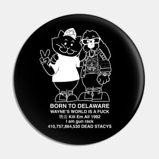 BORN TO DELAWARE (light color) Pin