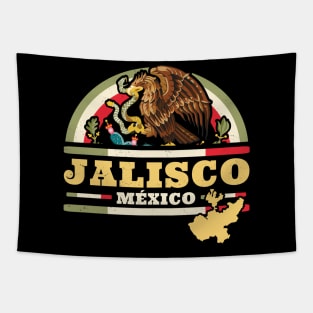 Jalisco Mexico - Mapa Bandera Mexicana - Mexican State Tapestry