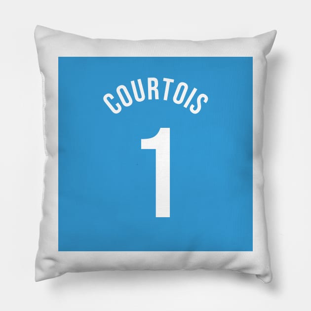 Courtois 1 Home Kit - 22/23 Season Pillow by GotchaFace