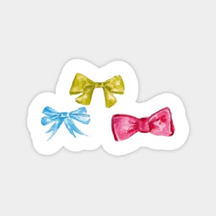 watercolor bow Magnet