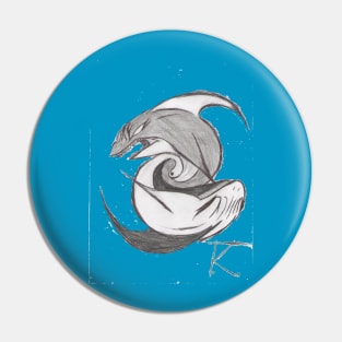 Piscean Sharks Pin