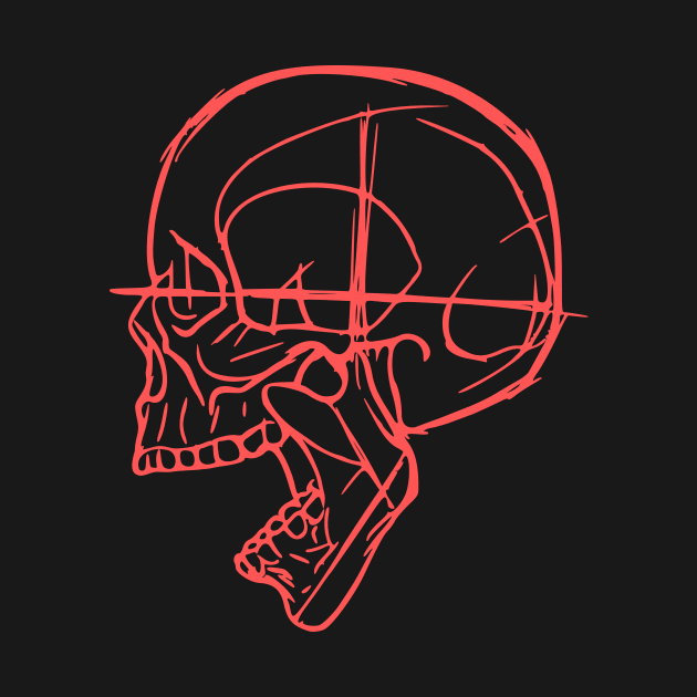 Skull Drawing by valsymot