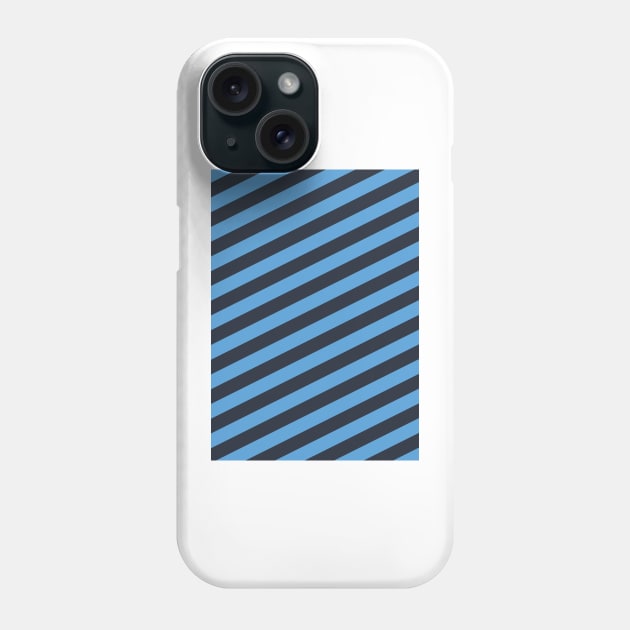 Co. Dublin GAA Sky Blue and Navy Angled Stripes Phone Case by Culture-Factory