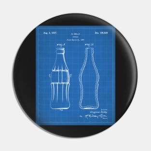 Soda Bottle Patent - Cook Chef Kitchen Decor Art - Blueprint Pin