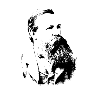 Friedrich Engels Pop Art Portrait T-Shirt