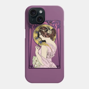 Pre-Raphaelite Girl 4 (Purple) Phone Case