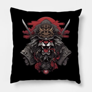 samurai lion Pillow