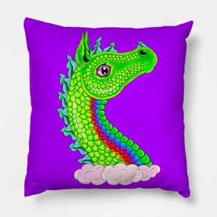 Green Air Dragon Pillow