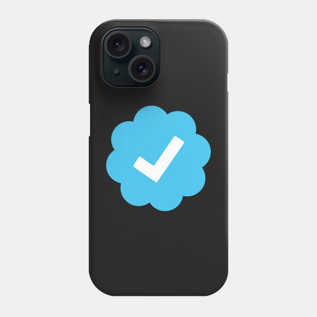 Verified, Twitter verified icon, social media icon Phone Case by snowshade