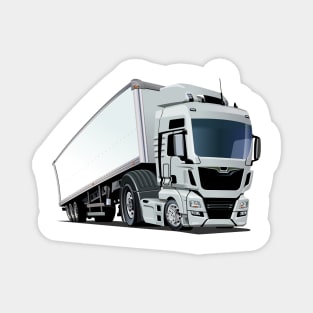 Cartoon semi truck Magnet