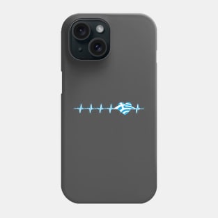 Greek heartbeat flag Phone Case